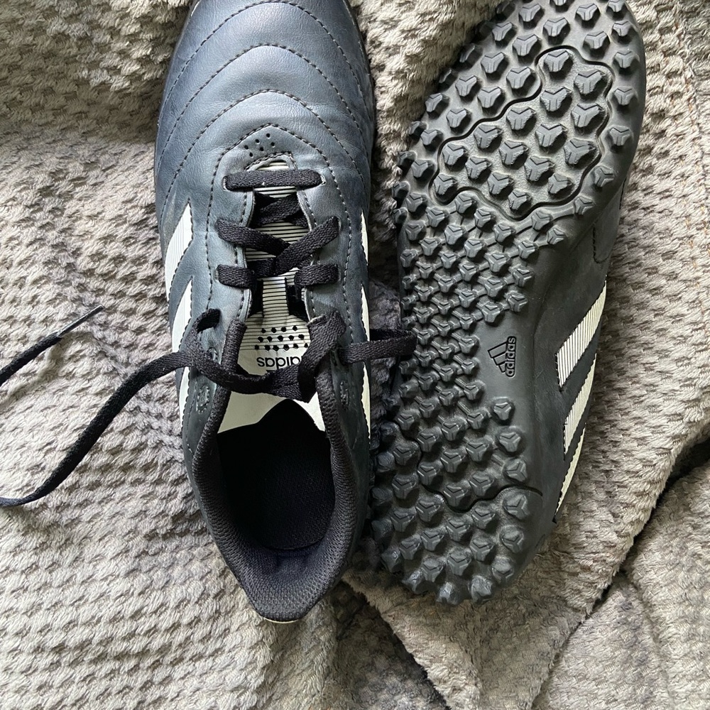 Adidas Kids Black and White Sneakers